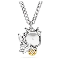 Swarovski Chinese Zodiac pendant, Dragon, Gray, Mixed metal