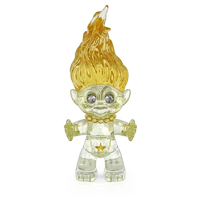 国内完売【Swarovski】Good Luck Trolls キーリング トロール Swarovski Good Luck Trolls key ring, Troll, Green, Gold-tone