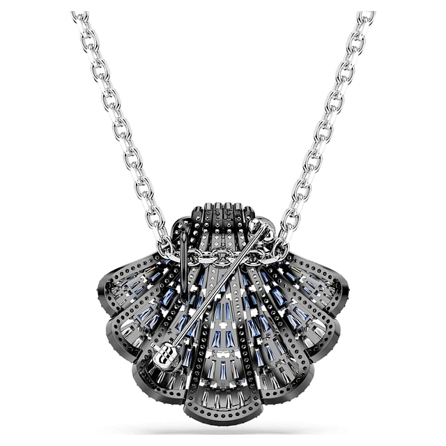 Swarovski Idyllia pendant and brooch, Shell, Long, Blue