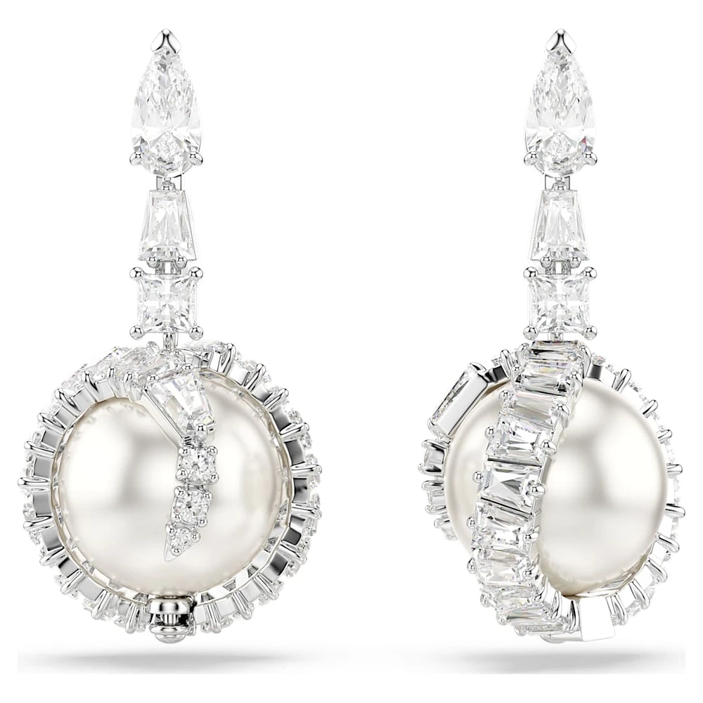 [wingbling] キムテリ着用☆Essence Swarovski Pearl Earrings wingbling] キムテリ着用☆Essence Swarovski Pearl Earrings
