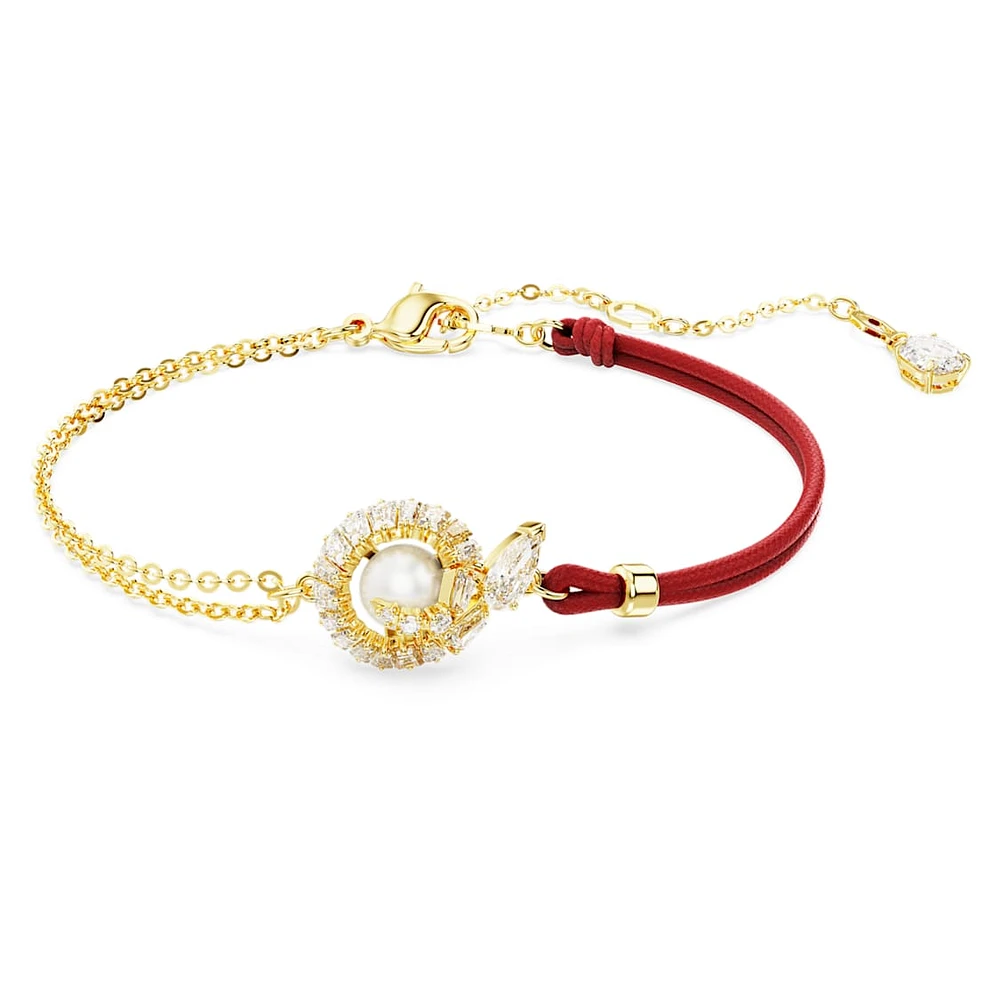 Swarovski Snake bracelet, Crystal pearl, Mixed cuts, Year of
