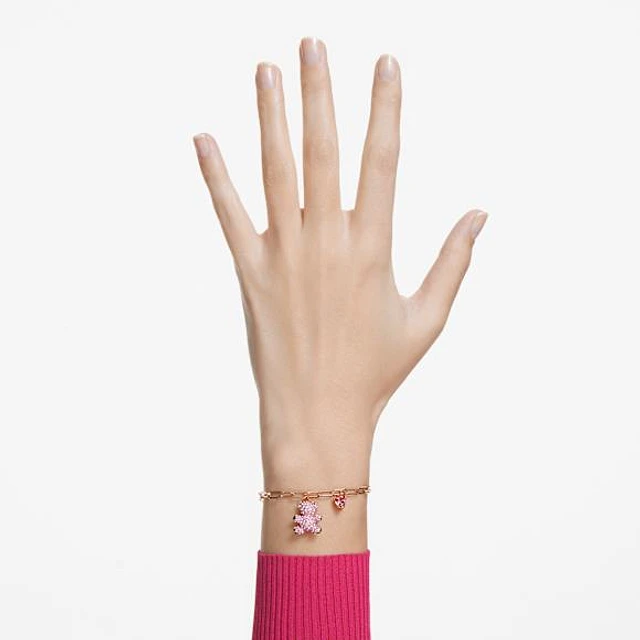 【美品】SWAROVSKI Rosette pink Braceletクリスタル 美品】SWAROVSKI Rosette pink Braceletクリスタル