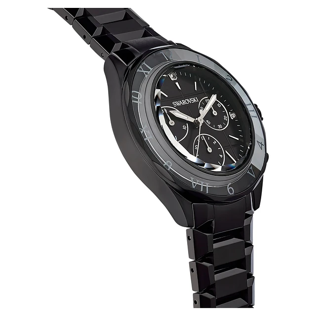 Swarovski Dextera chrono watch, 39mm, Swiss Made, Metal bracelet