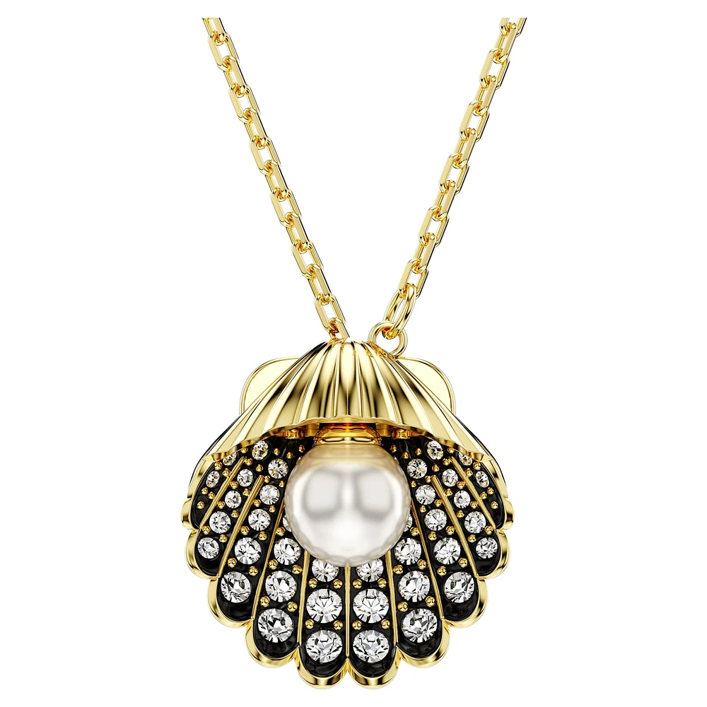 Swarovski Idyllia Y pendant, Crystal pearl, Shell, White