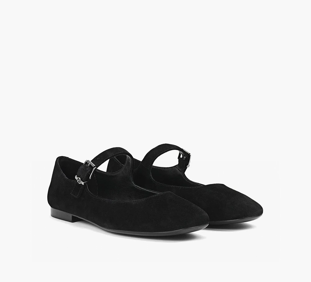 ローファー・オックスフォード elizabethstuart Suede Classic Mary Jane Fur Flats EBAL145701 0400020655856_CARAMEL_A3?wid=