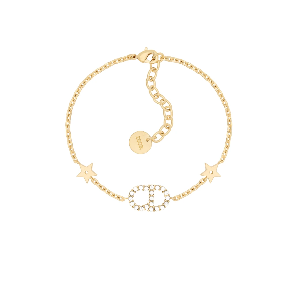 DIOR　CLAIR D LUNE 　ディオール　ブレスレット　dior Clair D Lune Bracelet Silver-Finish Metal and White Crystals