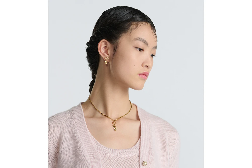 Dior Petit CD Lucky Charms ネックレス Petit CD Lucky Charms Necklace Gold-Finish and Silver-Finish