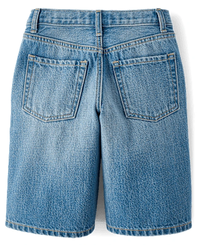 sudo denim short pt 「Baggy」#122 212 NYC Brand Denim Jean Shorts Wide Leg Dark Wash Hip Hop