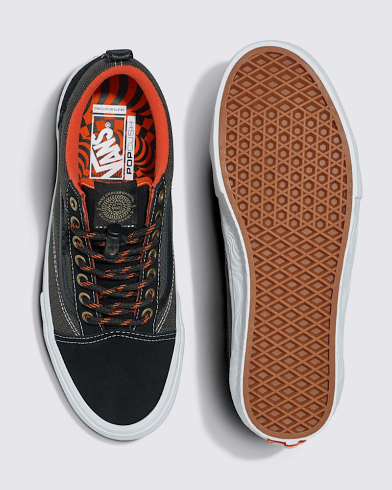 VANS SPITFIRE WHEELS フーディ M オレンジ Vans x Spitfire Orange Hoodie | Zumiez