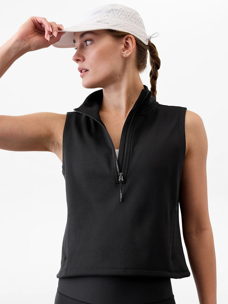 Athleta Unstoppable 1/2 Zip Cropped Vest at Hamilton Place