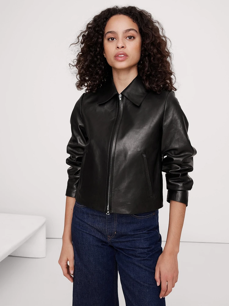 美品90S BANANA REPUBLIC LEATHER JACKET 黒XS 美品90S BANANA REPUBLIC LEATHER JACKET 黒XS