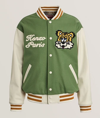 ジャケット・アウター DOUBLE COLLAR VARSITY JACKET Quigley Quigley for RADICAL Exclusive ZIP VARSITY JACKET [BLUE