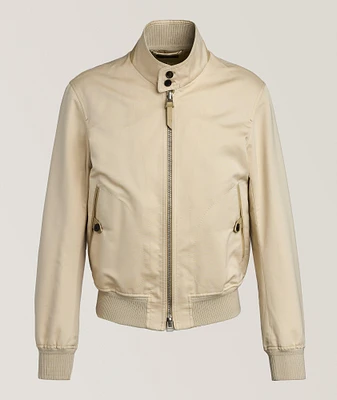 Burberry Cotton Harrington Jacket in Iron - Men | Burberry