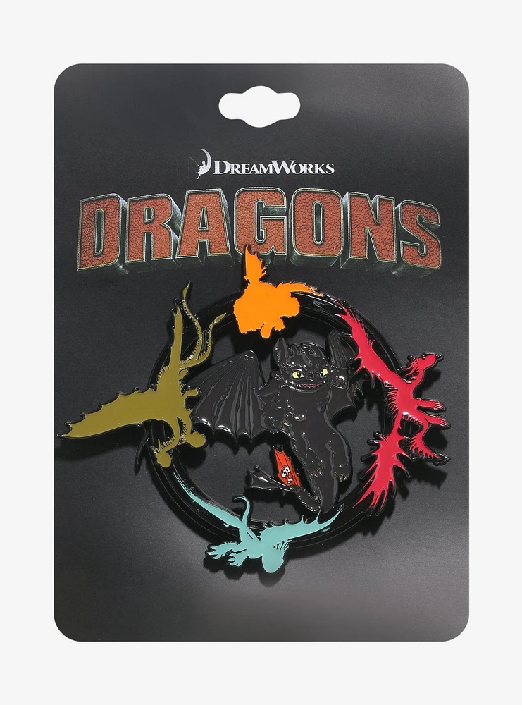 How to Train Your Dragon Toothless Dragons Spinning Enamel Pin ...