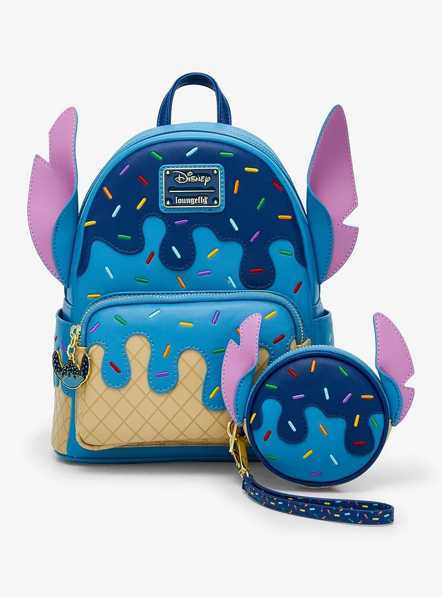 ◆LOUNGE FLY◆限定 Lilo&Stitch Ice Cream コインケース 送料込 Loungefly Disney Lilo & Stitch Angel Ice Cream Cone Coin