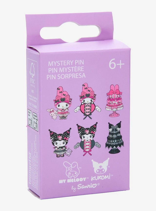 Hot Topic Loungefly My Melody & Kuromi Cupid Glitter Enamel