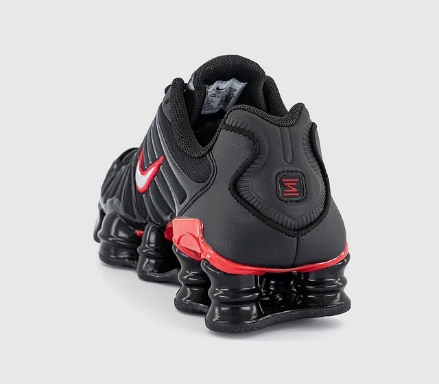 Nike Shox Tl Trainers Black Metallic Silver University Red