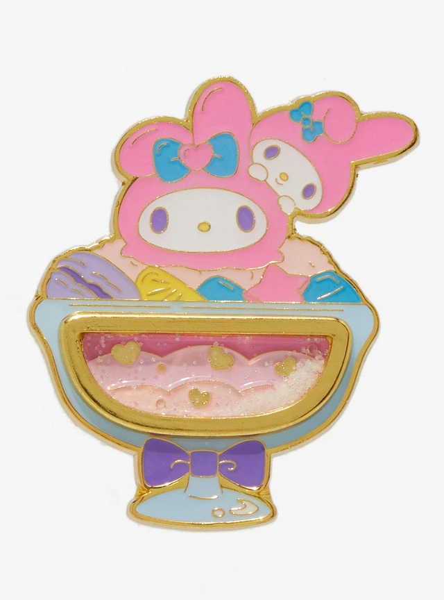 maimero　　0206 Hot Topic Loungefly My Melody & Kuromi Cupid Glitter Enamel