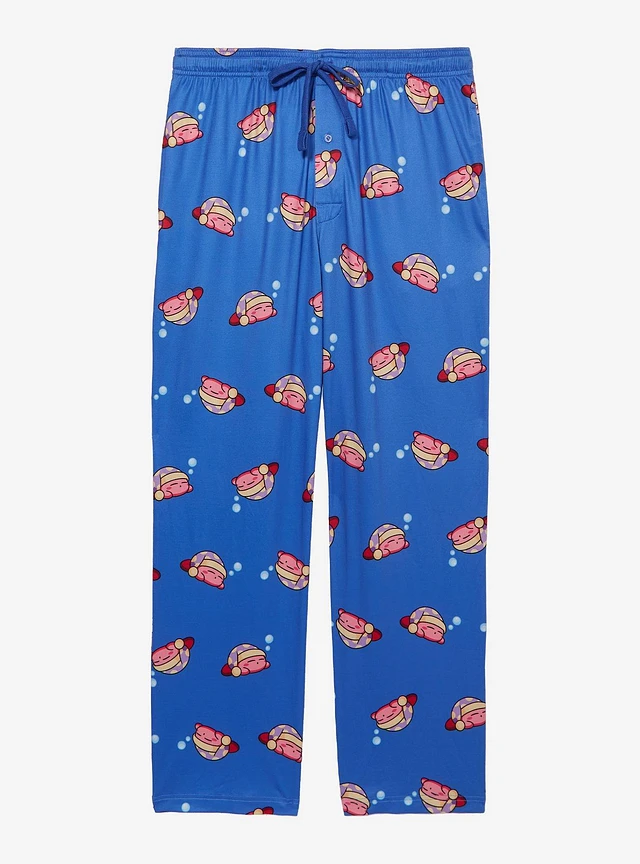 【COLOR iN ID】Kirby Color Matching Easy Pants Kirby Nintendo Kirby Strawberry Allover Print Sleep Pants
