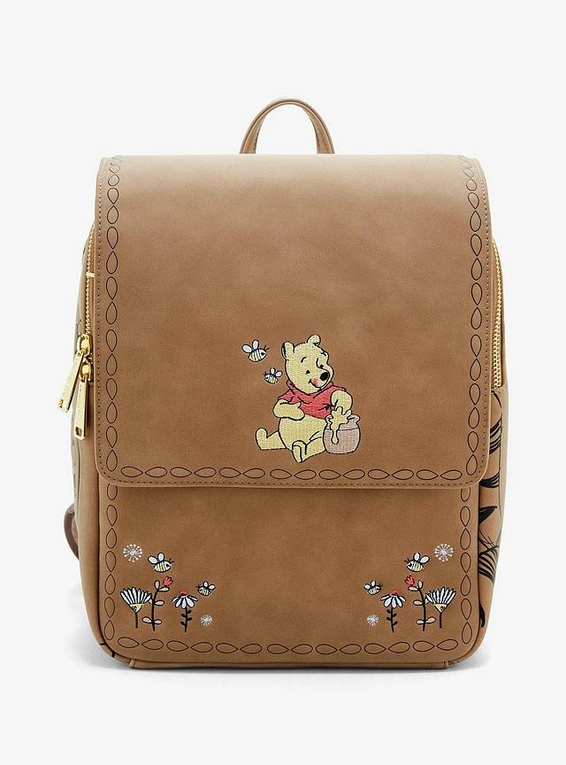 【Duffy pooh】 Loungefly Disney Winnie the Pooh Floral Pooh Bear and