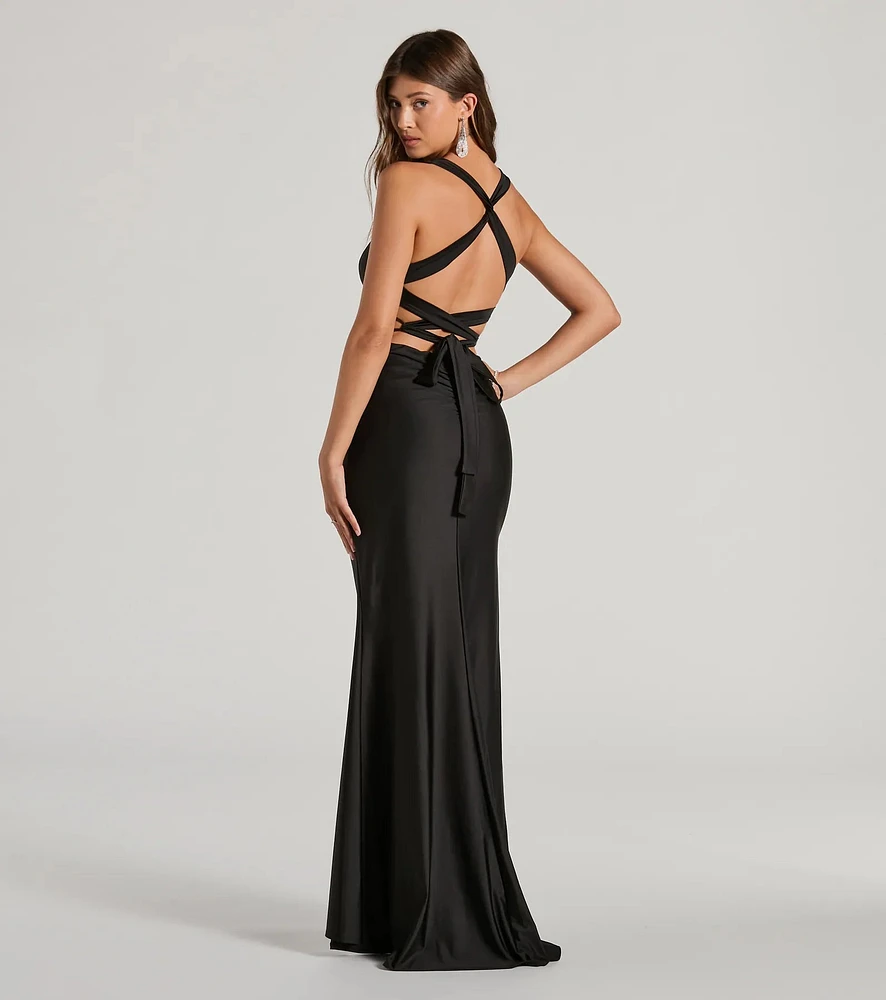 購入者決定済　Back Lace-Up Long Dress Windsor Jianne Formal Lace-Up Back Long Dress | MainPlace Mall