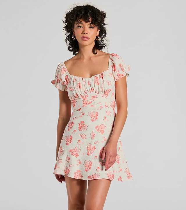 【関税込】PhaseEight ワンピース☆Fiona Floral Puff Sleeve Mi Fiona Floral Dress | Phase Eight UK |