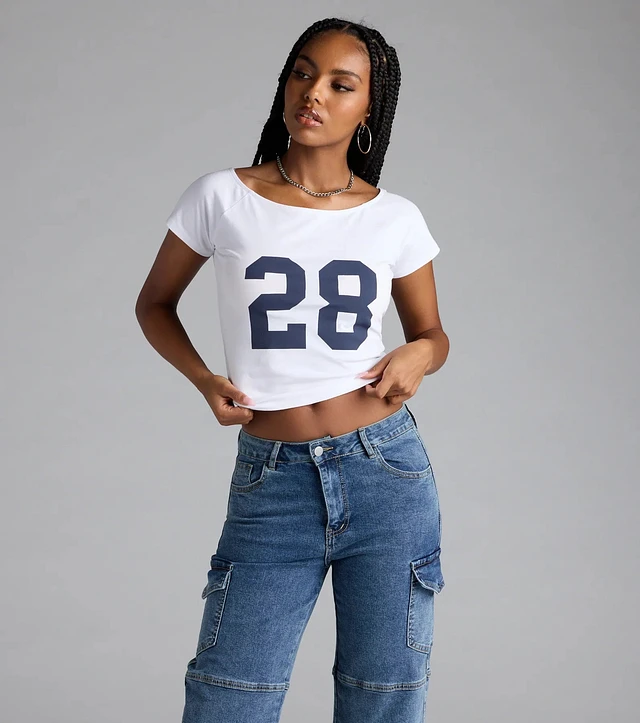 Abercrombie & Fitch Cropped Bonnaroo Graphic Tee | MainPlace