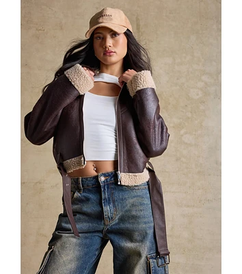 Eddie Bauer Chilali Faux Shearling Fleece Jacket at Hamilton