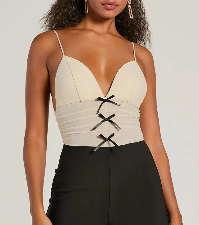 【andequal】ribbon shoulder combinaison ribbon shoulder combinaison – andequal