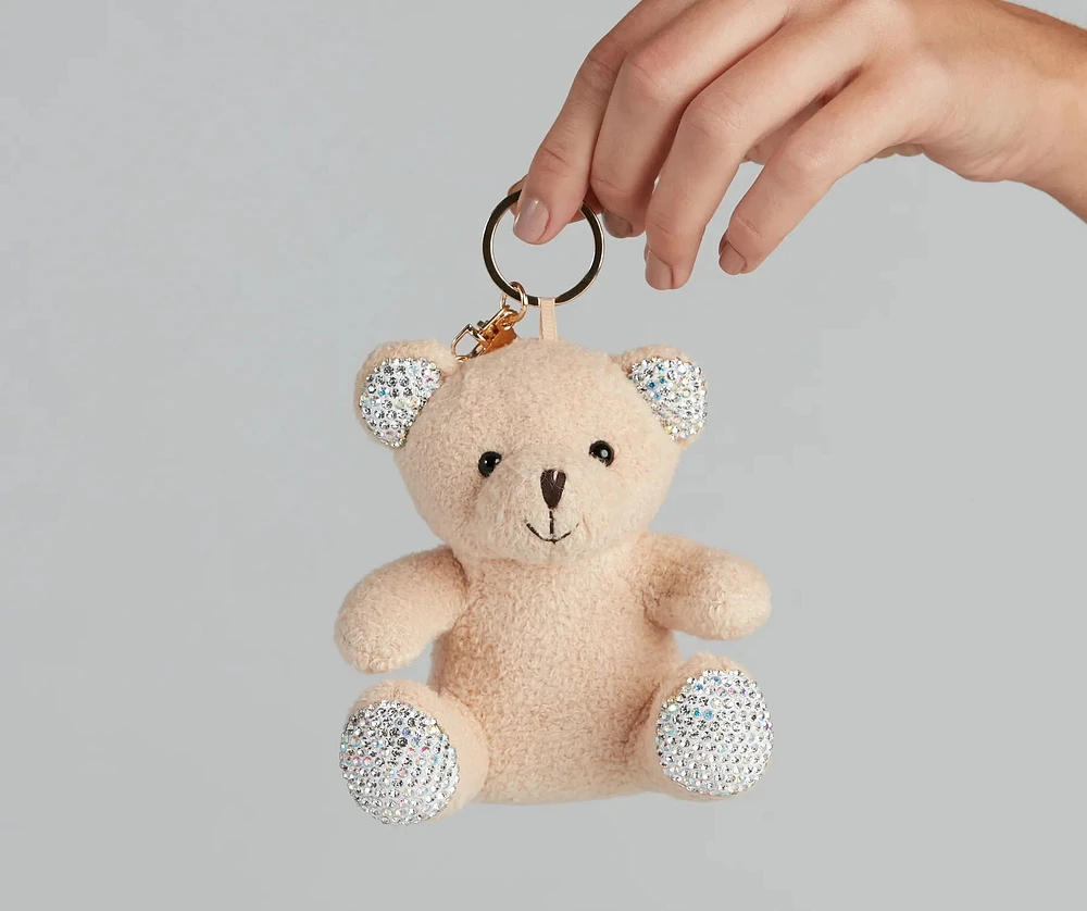 アイドル LVERSE ELEMENTS BEAR PLUSH KEYRING Beige 'Punk Bear' Keyring by Punk Rave • The Dark Store™