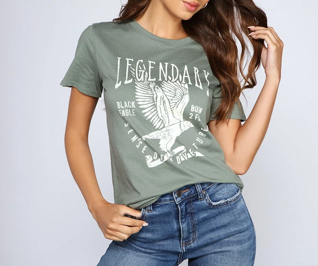 First Row Warning Eagle Tee | Connecticut Post Mall