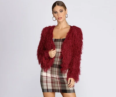 Windsor She Bad Shaggy Cardigan | Liberty Center