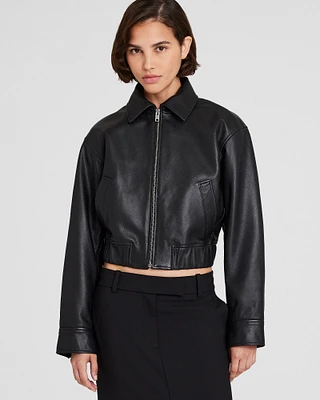 G-1☆本革☆Authentic☆ 短丈“bomber jacket Shop Julio Leather Bomber Jacket | Official Cruyff Webshop