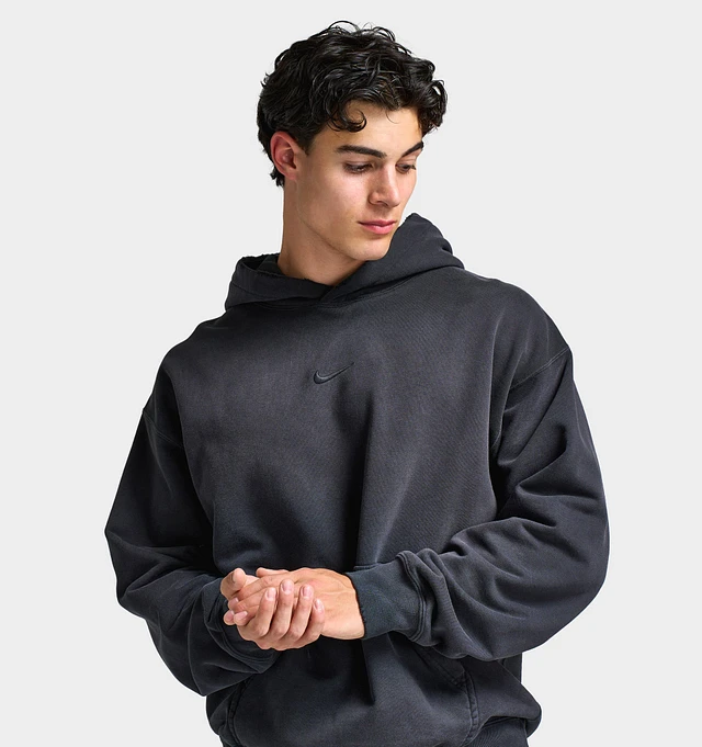 Nike Solo Swoosh Fleece Pullover Hoodie Black | Square One
