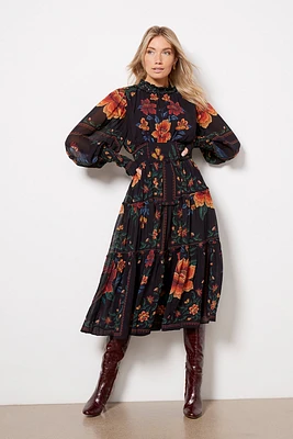 Zimmermann Belted High-Neck Midi-Dress | The Summit