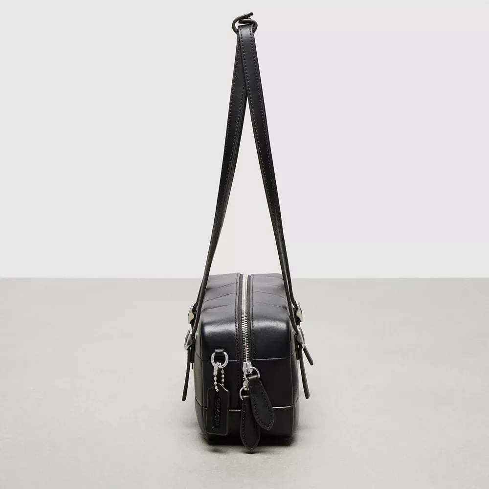 ショルダーバッグ・ポシェット Coachtopia Alter/Ego Satchel Bag Checkerboard Leather CAE88 Alter/Ego Satchel Bag In Checkerboard Upcrafted Leather