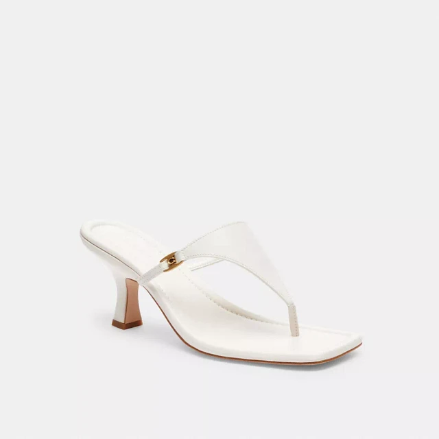 Shop COACH® Heritage C Plaque Thong Sandal at Beverly Center