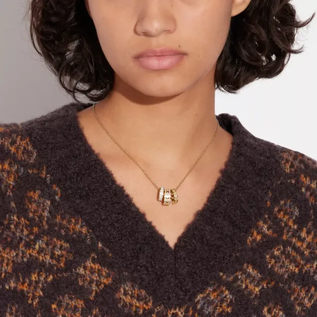 COACH® Signature Enamel Necklace | Arden Fair