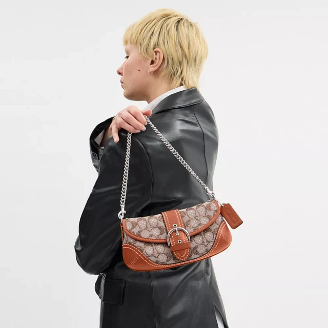 【 COACH 】Soho Bag 25 In Crystal Signature Jacquard Amazon.com: Coach Soho Bag 25 in Crystal Signature Jacquard