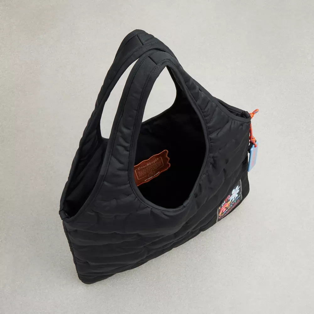 ★Coachtopia★究極の利便性★Loop Flat Tote 雲模様★バッグ Coachtopia Loop Flat Tote In Recycled Polyester With Cloud