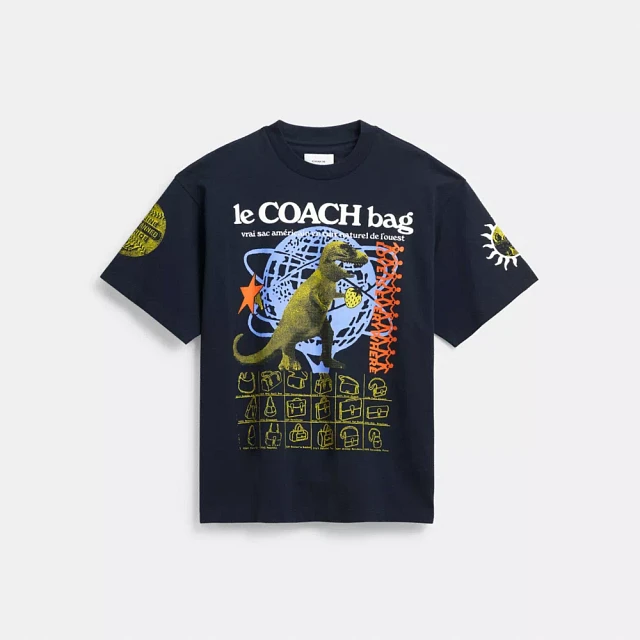 Shop COACH® Graphic Relaxed T Shirt Organic Cotton at