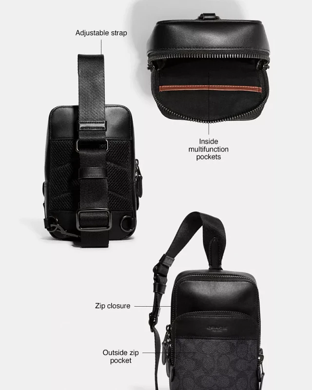 コンパクト【Coach】Gotham シグネチャー スリング パック13 COACH® | Gotham Sling Pack 13
