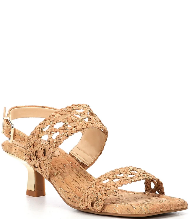 Alex Marie Barbra Woven Cork Double Band Sandals | Liberty Center