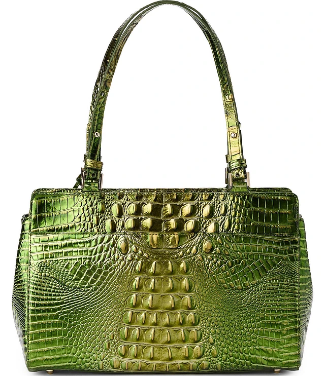 BRAHMIN Melbourne Collection Cacti Green Josette Tote Bag