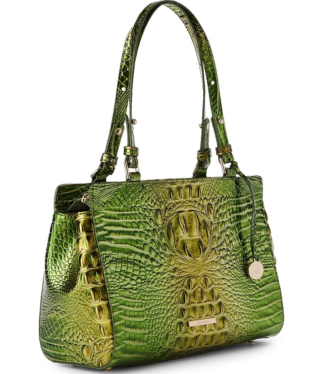 BRAHMIN Melbourne Collection Cacti Green Josette Tote Bag