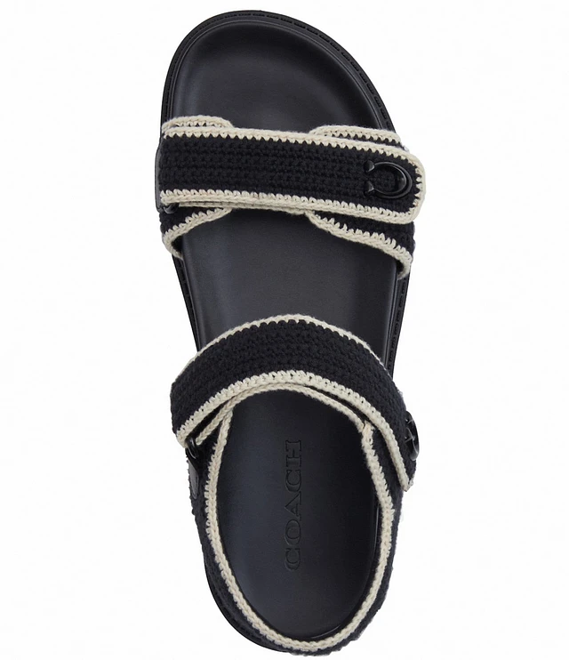 COACH Brynn Crochet Signature Logo Hardware Sandals | Liberty Center