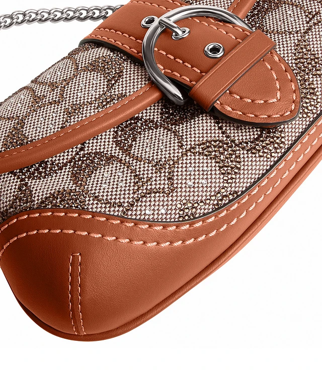 バッグ Coach Shoulder Bag Leather Soho Belt COACH Soho 25 Crinkle Leather Belt Buckle Shoulder Bag