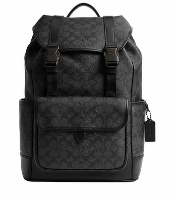 バックパック・リュック COACH Signature Print BACKPACK F19432 Original Coach Sprint Backpack In Signature Jacquard | eBay