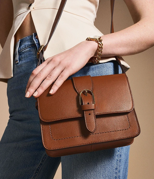 Fossil Zoey Medium Buckled Crossbody Bag at Hamilton Place