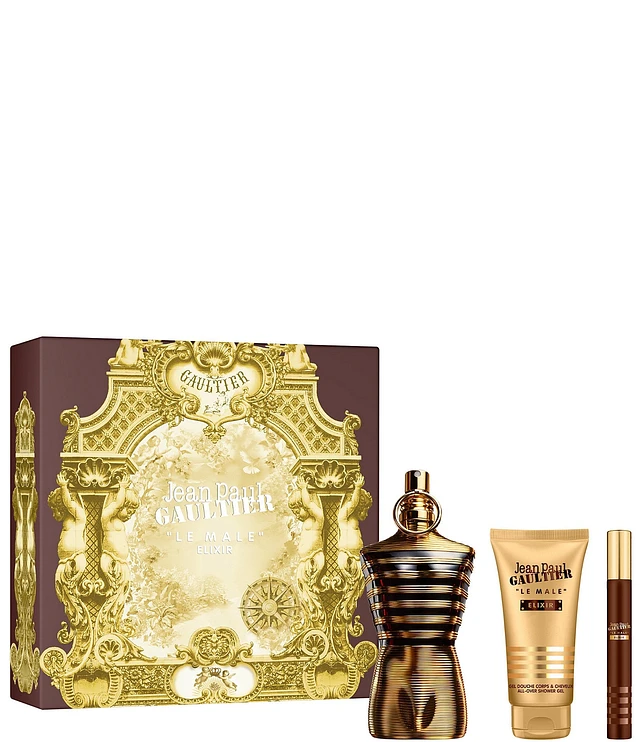 Jean Paul Gaultier Le Male Elixir Men's 3-Piece Gift Set at